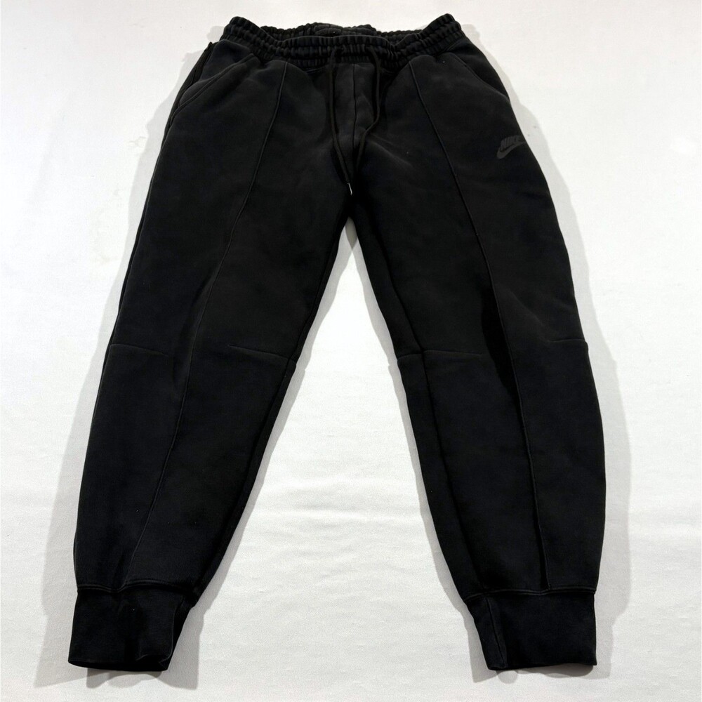 Nike Sweatpant Tech Fleece Mid-Rise Joggers Black FB8330-010 Womens Tapered Sz M